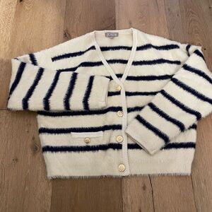 J Crew Lady Jacket Cardigan sweater Brushed Yarn